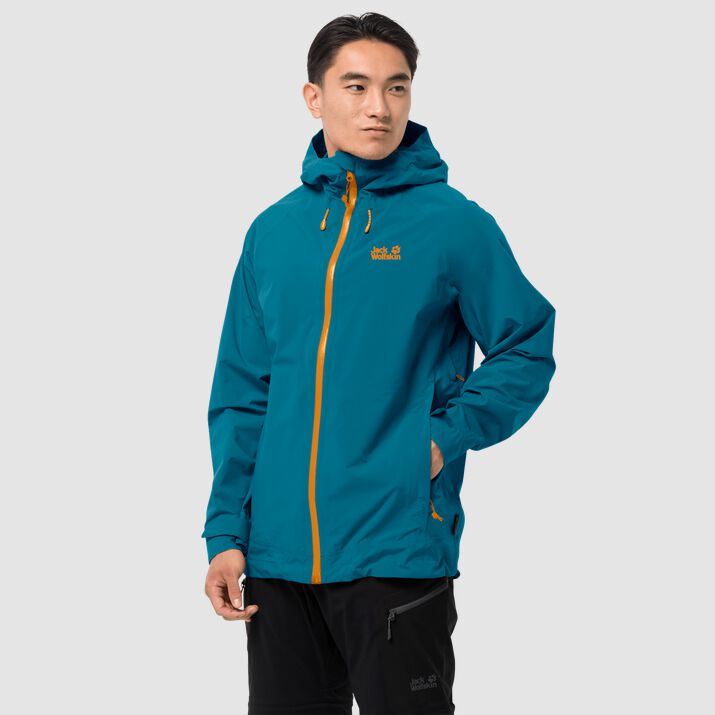 Jack Wolfskin Mens Highest Peak Hardshell Jacket Blue 421970KFY